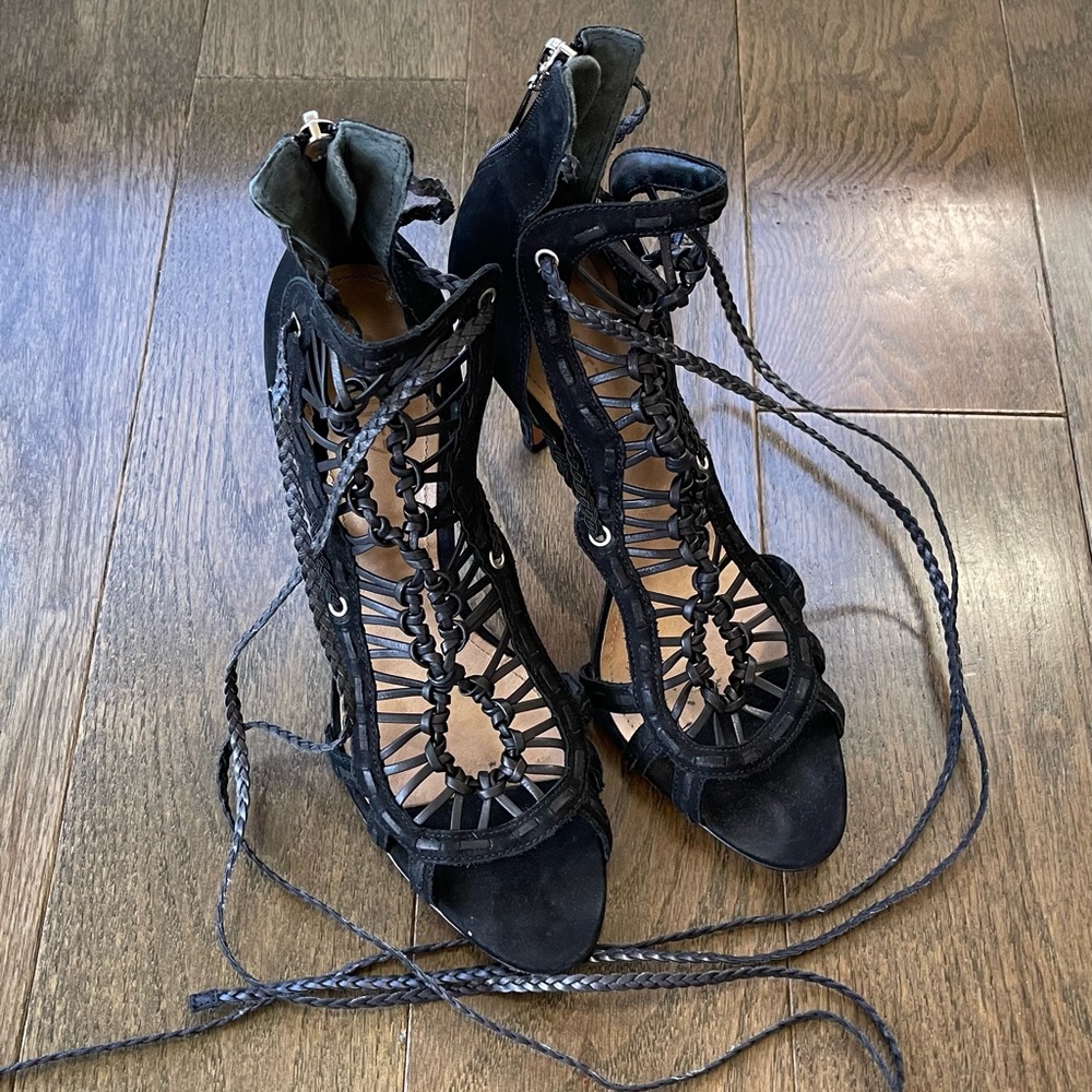 black schutz heels